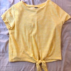 Yellow striped T-shirt